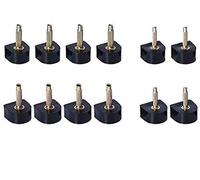 WOIWO Lot de 10 paires de chevilles de rechange pour talons de chaussures - 9 mm - En forme de U - Noir