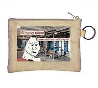 Wojak Gym Meme Lift Heavy Stone Make Sad Head Voice Porte-clés silencieux Beige