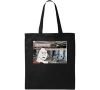 Wojak Gym Meme Lift Heavy Stone Make Sad Head Voice Quiet Naturel Ecologique Coton Tote Bag Noir, Taille unique, Noir, One size