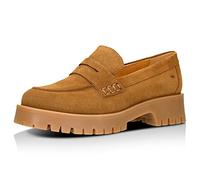 WOJAS Mocassins pour Femme I Daim I Style décontracté I Confort et commodité I Accent décoratif I Semelle avec Profil I Parfait pour l'automne I 46124-63 - Marron Clair