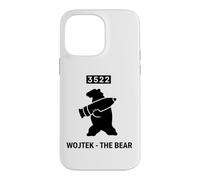 Wojtek Bear Artillery Shell Emblème Militaire Coque pour iPhone 14 Pro Max