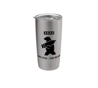 Wojtek Bear Artillery Shell Emblème militaire Gobelet isotherme en acier inoxydable double paroi