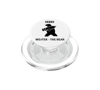 Wojtek Bear Artillery Shell Emblème Militaire PopSockets PopGrip pour MagSafe