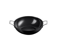 Wok 32 cm Le Creuset Aluminium avec revêtement céramique anti-adhérent 51319320010598 Noir
