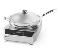 Wok à induction 3500 W avec poêle à frire à induction Profi Line - Hendi 239681