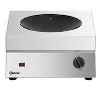 Wok à induction Professionnel - Bartscher - - Vitrocéramique3,0 kW 400x455x180mm Gris G