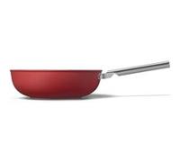 Smeg Wok aluminium CKFW3001RDM antiadhésif Ø 30 cm rouge mat