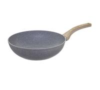 Wok aluminium forgé ""Cuisson Nature"" 28 cm