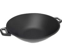 Wok AMT GASTROGUSS adapté à l'induction, ø : 360 mm, avec poignées latérales