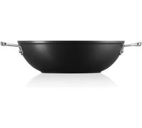 , Wok Anti-Adhérent En Aluminium Forgé, Ø 28 Cm, Sans Pfoa, Compatible Avec Toutes Sources De Chaleur (Y Compris Induction), Anthracite/Argenté