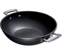 Wok Anti-Adhérent Renforcé, 32 Cm, Aluminium Forgé, 51105320010502, Black