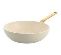 Wok crème Evolution 28 cm - Greenpan - Beige - Aluminium Beige