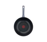 Wok - - Daily Cook - Acier inoxydable - 28 cm - Couvercle inclus - Antiadhésif