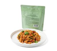 Wok de poulet, riz et légumes