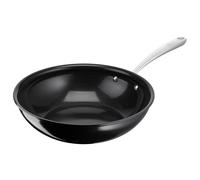 Lagostina Desideria, Wok Anti-adhésif 28 cm avec revêtement en titane anti-rayures, cuisson rapide et uniforme, technologie Thermo-Signal, convient à tous les étages de cuisson