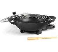 Wok électrique - LIVOO - DOC128N - 1500W - 4L, 6 personnes - Ø33 cm - Revetement antiadhésif - Thermostat réglable et amovible