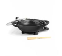 Wok électrique - LIVOO - DOC128N - 1500W - 4L, 6 personnes - Ø33 cm - Revêtement antiadhésif - Thermostat réglable et amovible