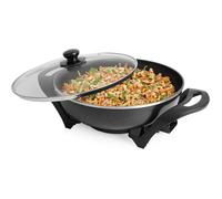 Wok Électrique Pz-9130-4,5 L - Diamètre : 33 Cm - 1 500 W - Inox[MIN643]