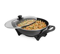 Tristar Wok électrique PZ-9130 – 4,5 L, 33 cm, 1500 W – Inox