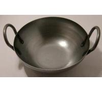 Wok en acier carbone - - avec 2 poignées - Fond plat - Ø 30 cm - qualité garantie
