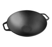 Wok en Fonte Naturelle Induction 35,5cm, Convient pour le Feu, Barbecue, Four Victoria 37291 Noir 6