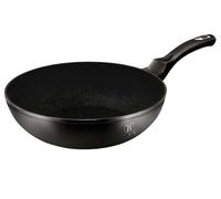 WOK EN GRANIT 28 cm BERLINGERHAUS NOIR ARGENT BH-1848