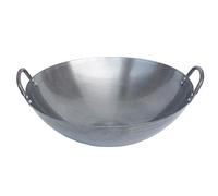 Wok Fry Pan Earth Wok, with Two Handle Cast Iron Non-Stick Uncoated Old-Fashioned Iron Pot Home Wok Frying Pan Interesting