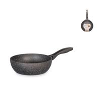 Wok H&H Un Manche Antiadhésif En Pierre Pour Induction Couleur Grise 20Cm