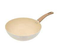 Wok ""Harmony"" D28cm en aluminium forgé beige - 5five