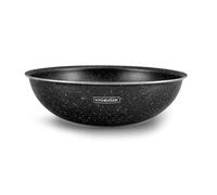 KitchenCook Wok STONED_WOK28_TFI – Aluminium 28 cm – Revêtement effet pierre