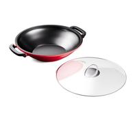 Wok - KLARSTEIN - Jersey - Fonte émaillée - 37 cm - Compatible tous feux et four