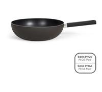 Wok - LIVOO - MEP156N - 32 cm - Antiadhésif sans PFOA ni PFOS - Manche silicone - Tous feux dont induction