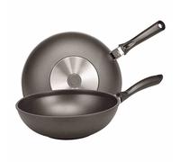 Wok Poêle 30cm Asie à Frire Cuisiner Ustensile de Rôti Mittag