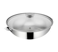 Lagostina Wok Salvaspazio+ 26 cm en inox avec couvercle Argent