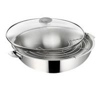 Wok LAGOSTINA Salvaspazio+ inox non revetu 30cm