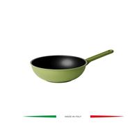 WOK SAUTEUSE Ø28cm "COOK&COLOR" Avocado green