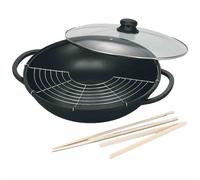 Wok SC011 36Cm Aluguß "Leipzig" Wok Poêle Asiatique Asia Pot Alu-Guss Neuf