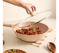 WOK STUDIO - Wok En Aluminium Moulé Avec Revêtement Céramique Sable Et Cuivre