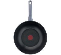Wok - TEFAL - Daily Cook - Acier inoxydable - 28 cm - Couvercle inclus - Antiadhésif