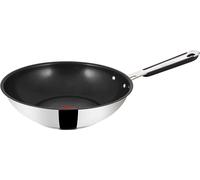 Wok Tefal En Acier Inoxydable Compatible Induction 28Cm