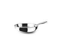 Ibili Wok Triply Natural 30 cm – Acier inoxydable – Compatible induction – Sans antiadhésif – Argent
