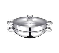 Wok &wok Vapeur Inox 2 En 1 32cm Baumalu