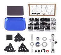 Wokape Ensemble de vis universel RC Kit de visserie Assortiment Set 502 pièces