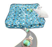 wokdsbl Jouets pour chats d'intérieur pour adultes - Tunnel pour chat d'intérieur - Jouet pour chat Chase Mate - Balle intelligente à roulement automatique - Jouet interactif rechargeable et