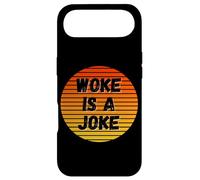 Woke is A Joke Funny Anti Woke Not Politically Correct Humour Coque pour iPhone Air