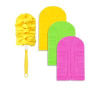 WOKEEPOW 3 Pièces Duster Refill pour Swiffer Plumeau Poussière, avec 1 Poignée, Lavable Duster Recharge pour Swiffer Plumeaux, Nettoyage Efficace, Recharge Plumeau pour Cheveux, Poussière