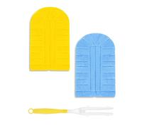 WOKEEPOW Duster Recharge pour Swiffer Plumeau Poussière Lavable, avec 1 Poignée, Nettoyage Efficace, Recharges Réutilisables pour Swiffer Duster Kit, Microfibre Super Absorbante, 2 Pièces