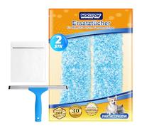 WOKEEPOW Microfibre Chiffon pour 25 cm Raclette, Ultra-Absorbant pour Mr.SIGA Raclette, Chiffon de Remplacement pour Le raclette vitre 10 inch, Réutilisable pour Draper Raclette vitre 25 cm