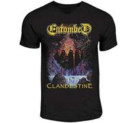 WOKERUI Entombed Clandestine Death Metal Men T-Shirt Size L
