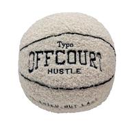 WOKICOR Coussin de basket-ball 3D Offcourt 25 cm en peluche 2024 Nouveau coussin de basket-ball créatif Coussin de basket-ball Décoration de chambre Cadeau pour les enfants amateurs de basketball